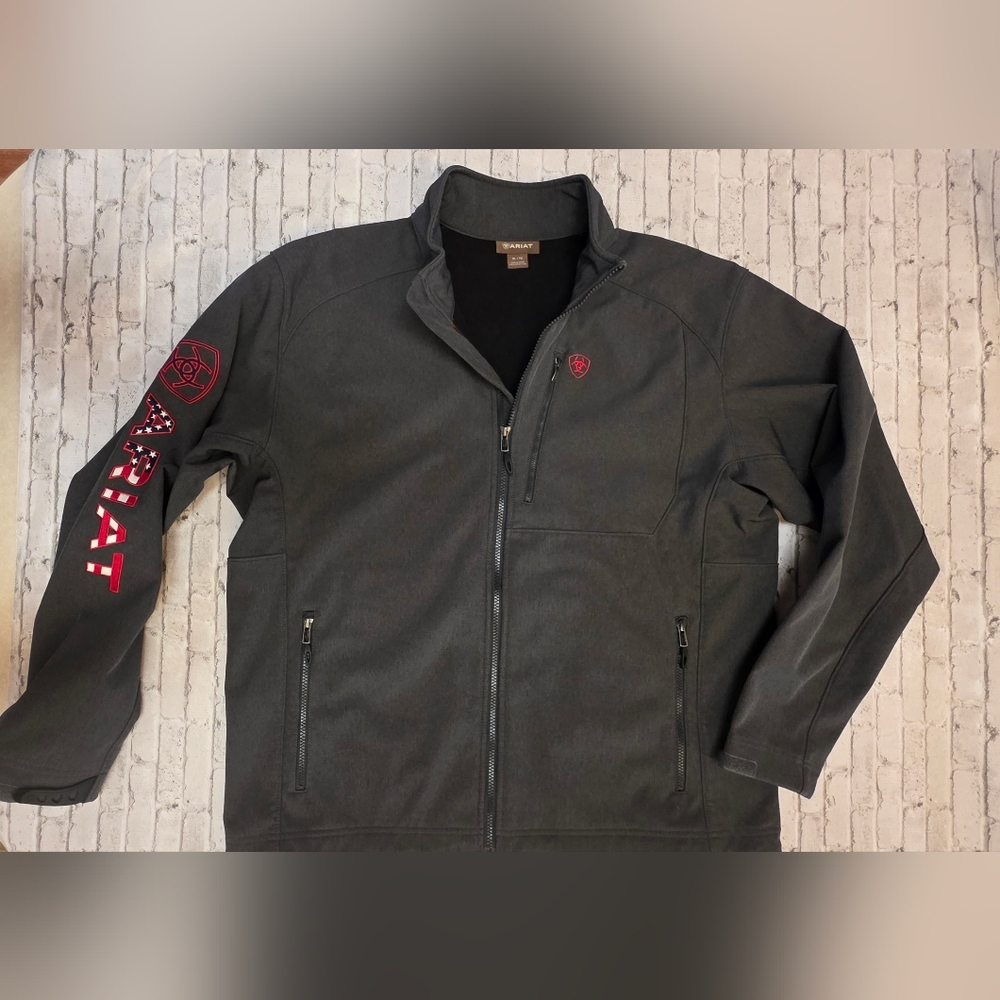 Ariat Men's Charcoal Americana Softshell Jacket XL
